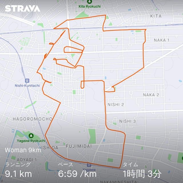 剛力彩芽のStrava art